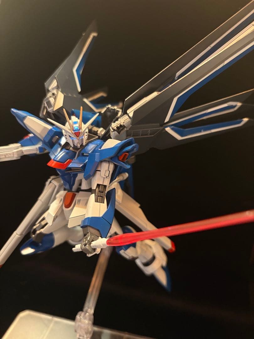 HG 1/144 ライジングフリーダムガンダム　全塗装+LED仕様
