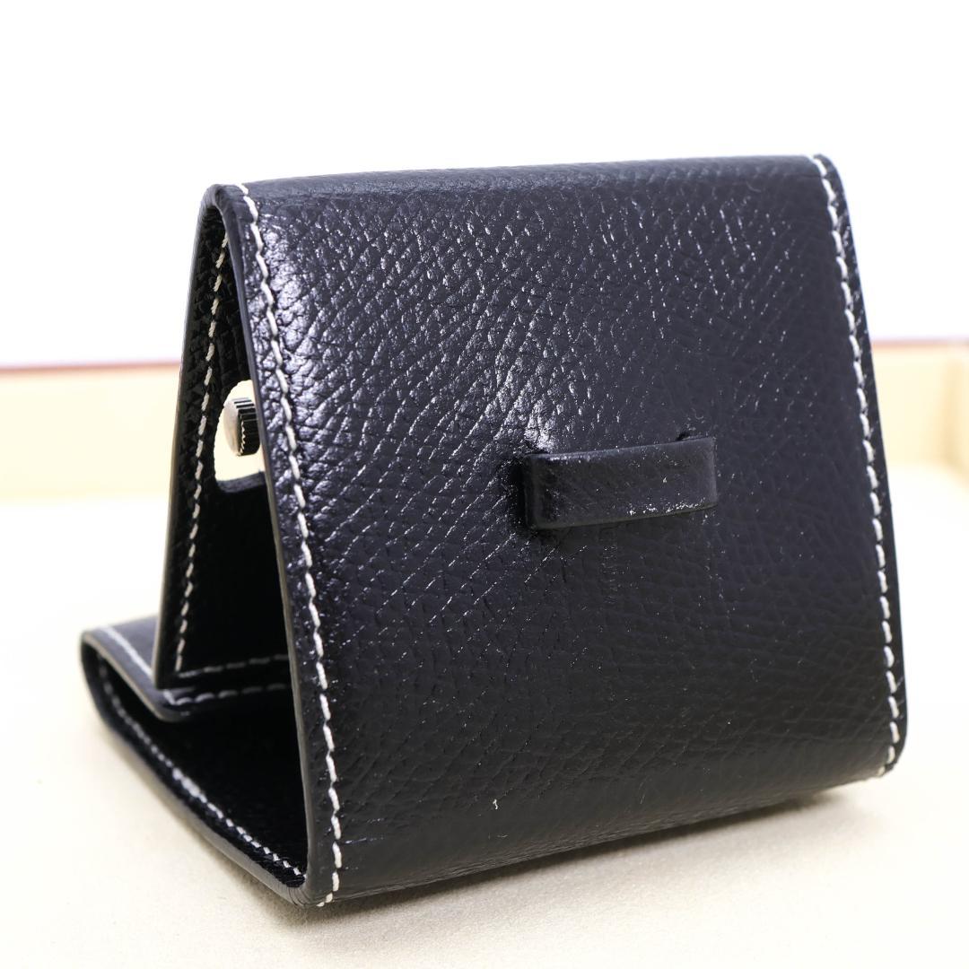 ジャンク品 MONTBLANC 置時計 トラベルクロック レザー 1795