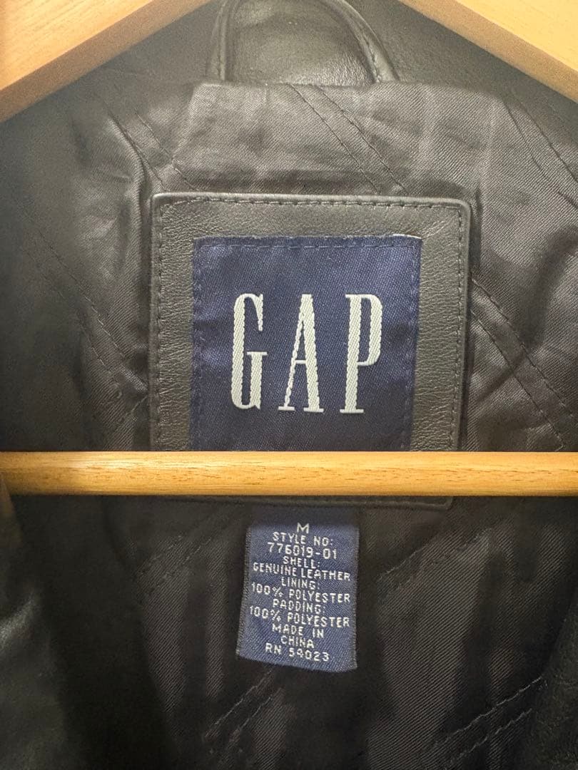 GAPレザージャケットM 黒　最終値下げ