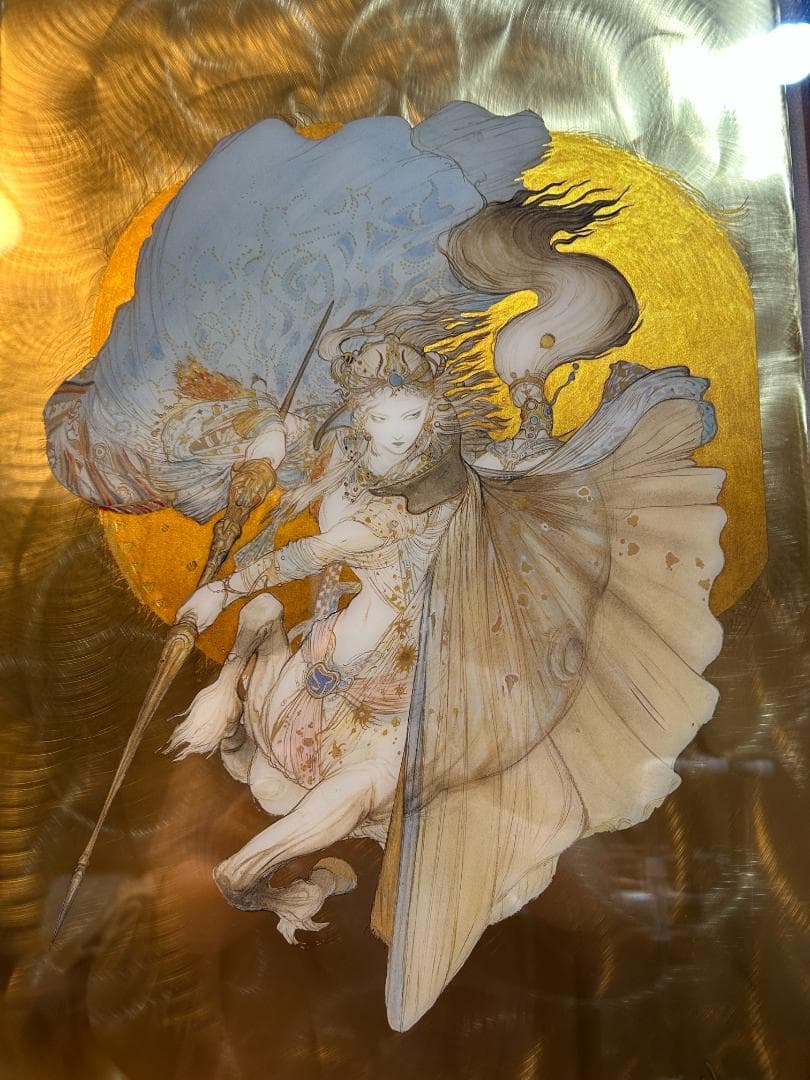 騎神来たりぬ スペシャルメタル 天野喜孝 金箔 真作保証