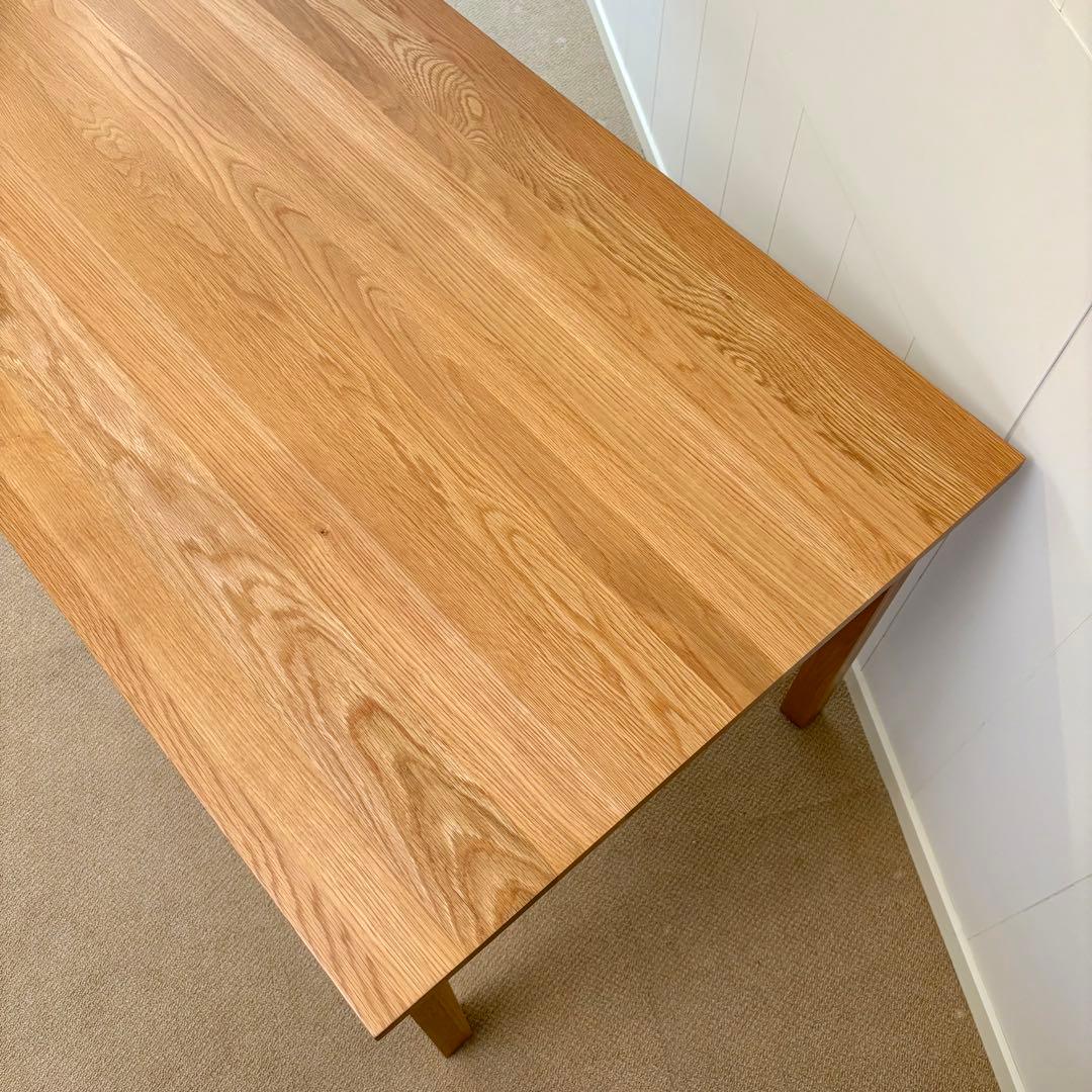 展示品 無印良品 オーク無垢材 ダイニングテーブル　140cm