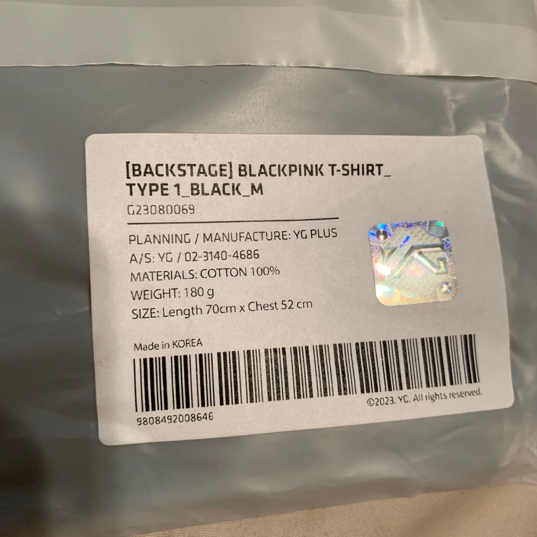 ロゼ着用 会場限定 BLACKPINK ソウルコン シャツMサイズ black