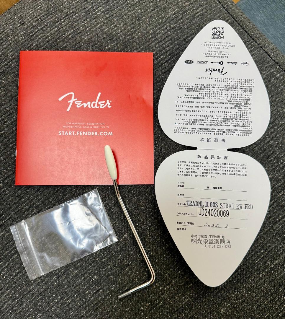 ギター MIJ Traditional II 60s Stratocaster