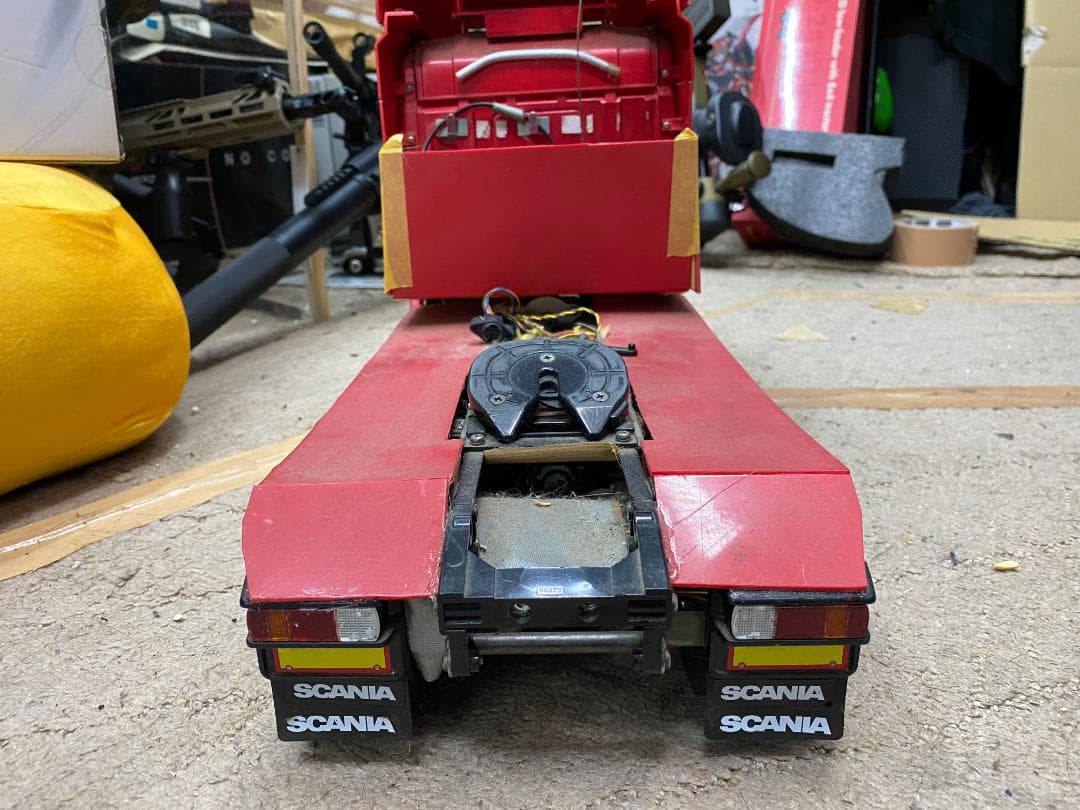 タミヤ　1/14 スカニアR620フルオペレーション　重機トレーラーセット