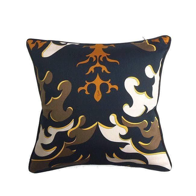 新品 エミリオ プッチ コットン クッションカバー ブラック No.2