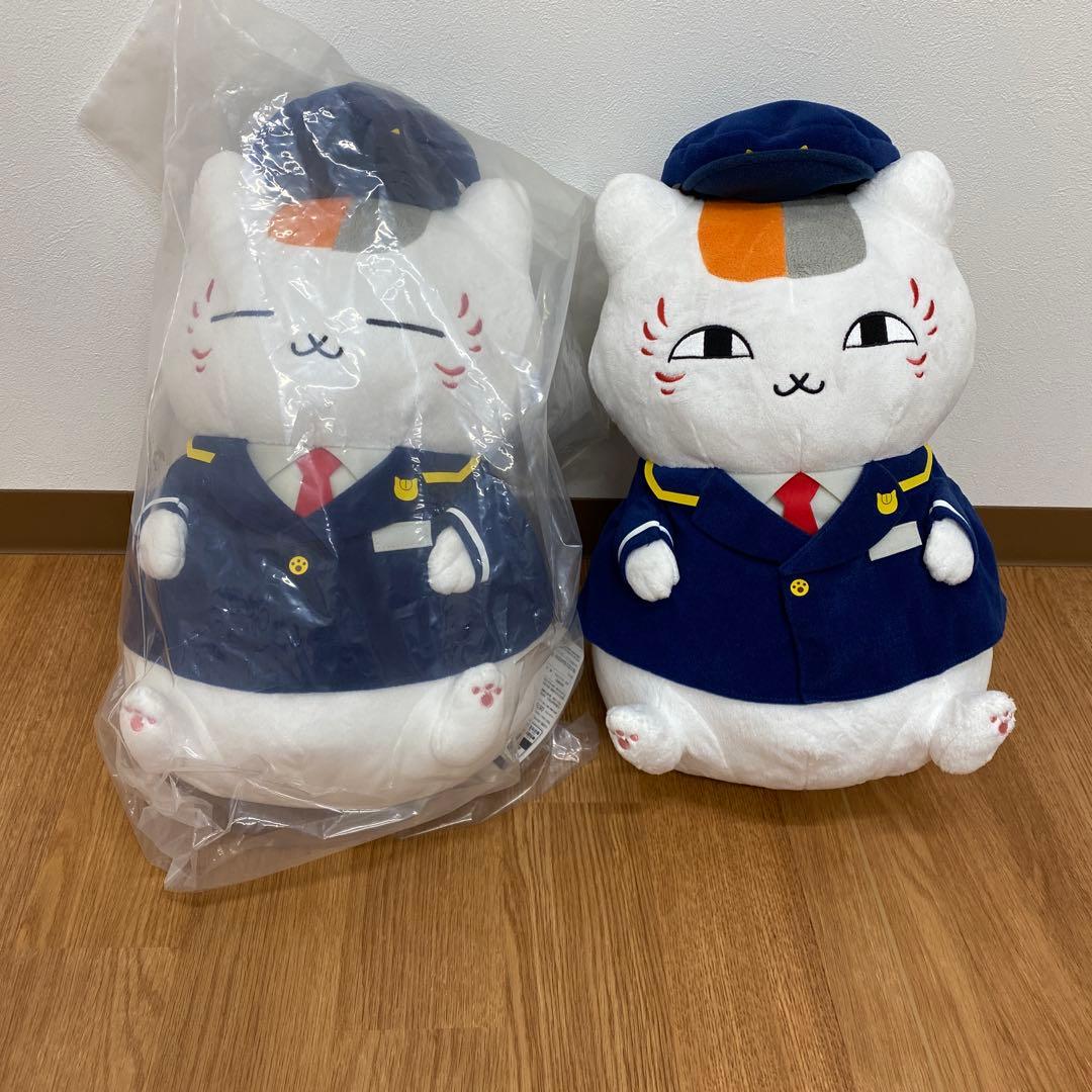夏目友人帳　ニャンコ先生駅長 ぬいぐるみ　セット