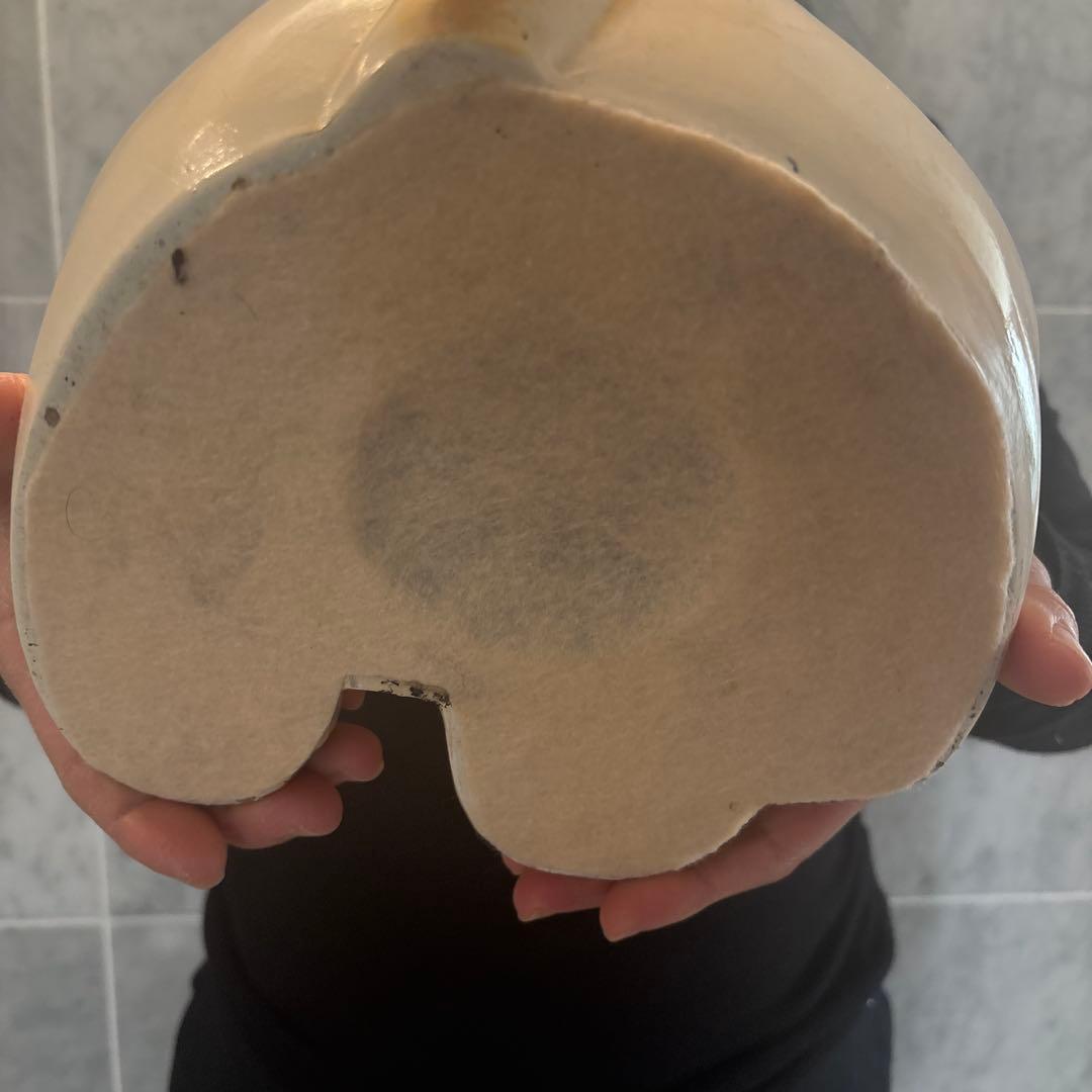 1920-30年代　瞳が美しく雰囲気抜群の幸運・良き人との出会いを招く特大招き猫