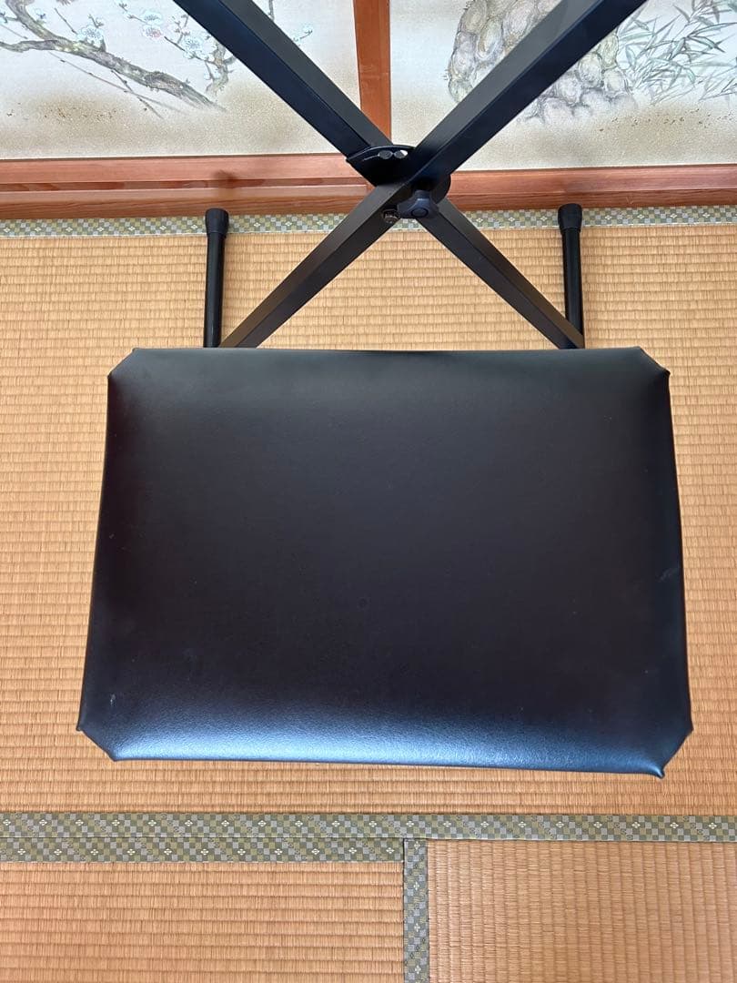 キーボードスタンド　ピアノ台　ピアノ椅子　ブラック