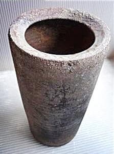 奥本健一　備前窯変花入（最上位作）M12