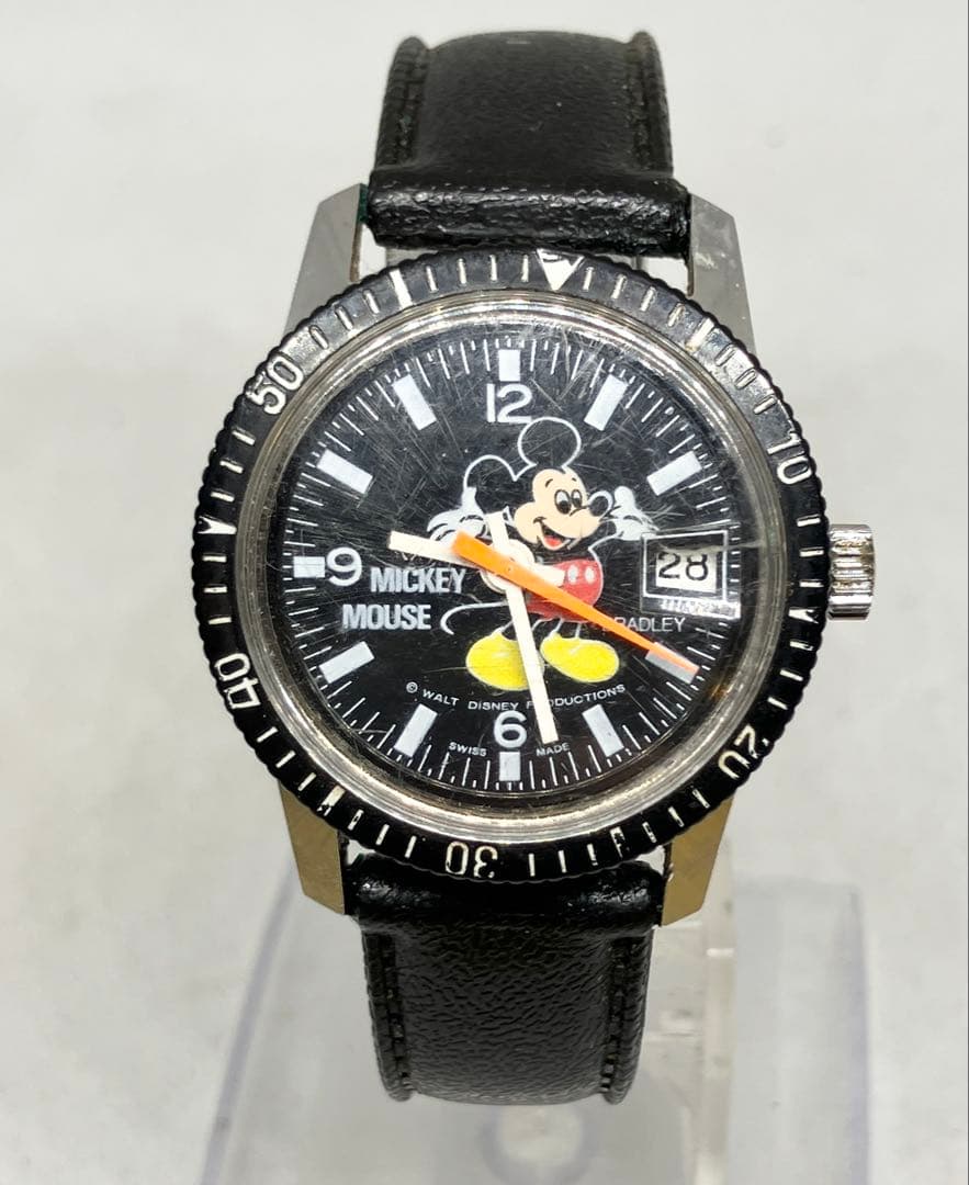 ブラッドレイ BRADLEY ミッキーマウス　手巻きダイバー　腕時計