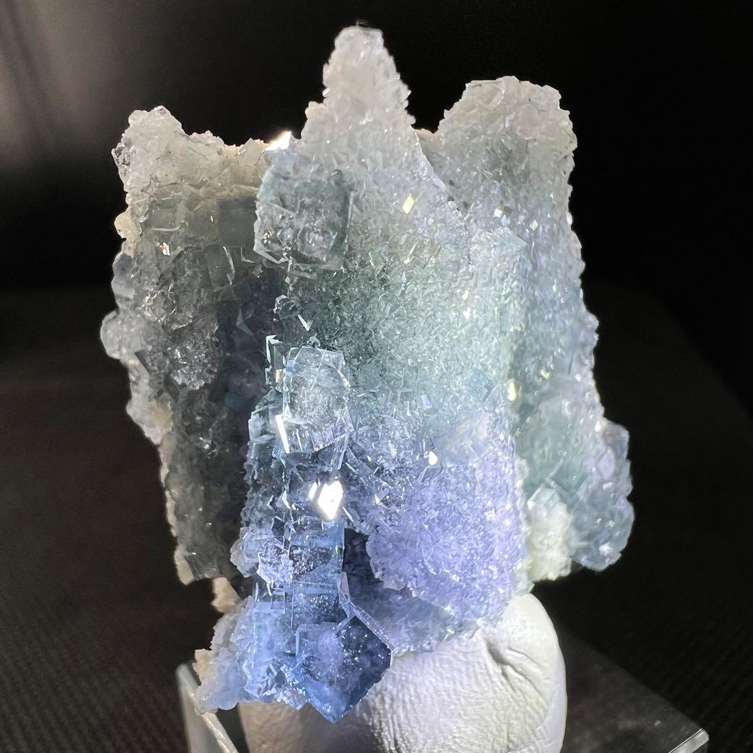 ヤオガンシャン産　「雪の城」「天使像」フローライト　シュガーフローライト