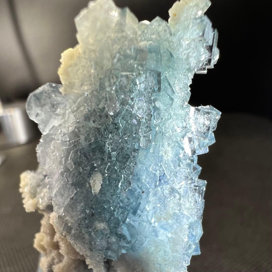 ヤオガンシャン産　「雪の城」「天使像」フローライト　シュガーフローライト