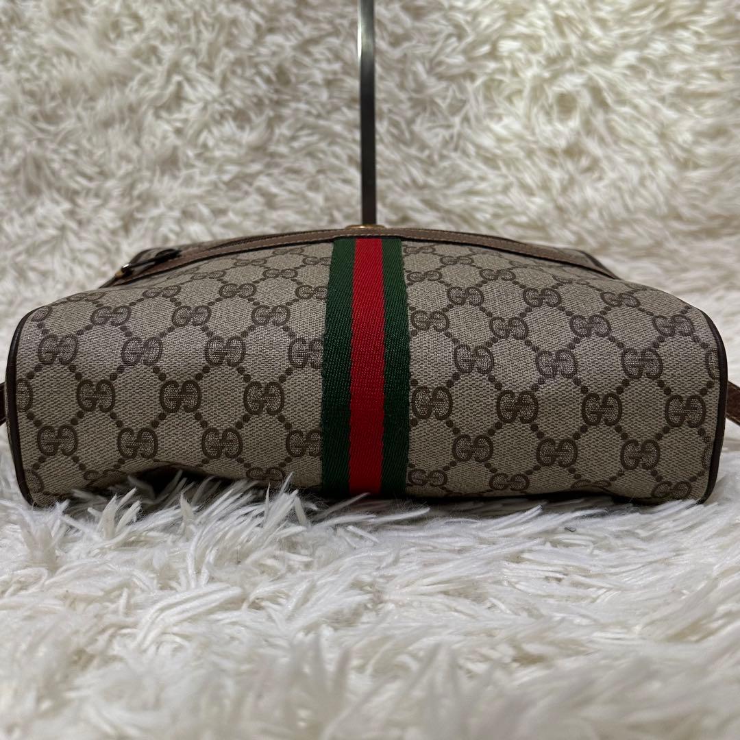 値下げ オールドグッチ GG 総柄 レザー ショルダーバッグ シェリーライン