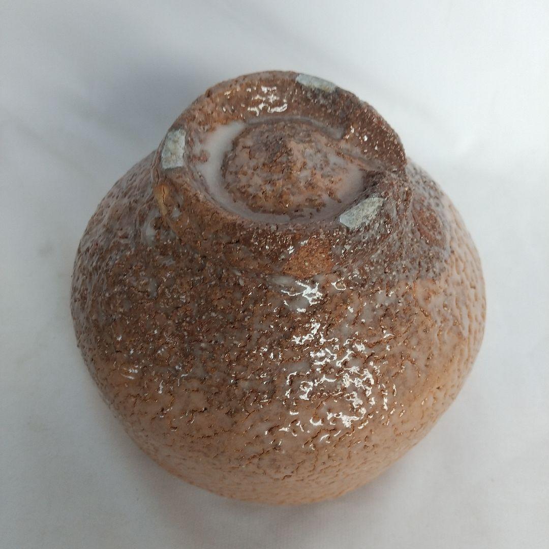 萩焼　吉田萩苑　萩茶碗　十代三輪休雪に師事　共箱・栞・共布　長期保管品