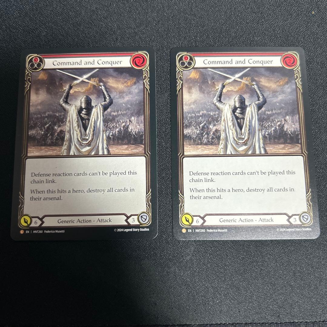 征服の命令 nf 英　2枚セット　FaB Command and conquer