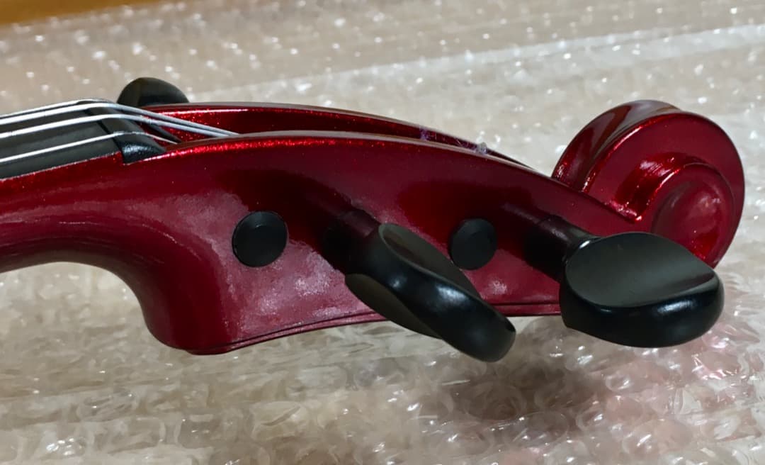 ○サイレントバイオリン YAMAHA SV-110 赤 ケース