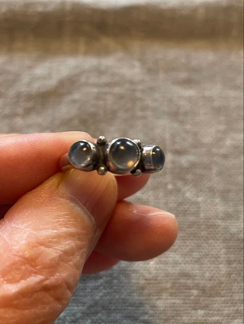 ジョージジェンセン　ムーンストーンリング　シルバー925 １１号