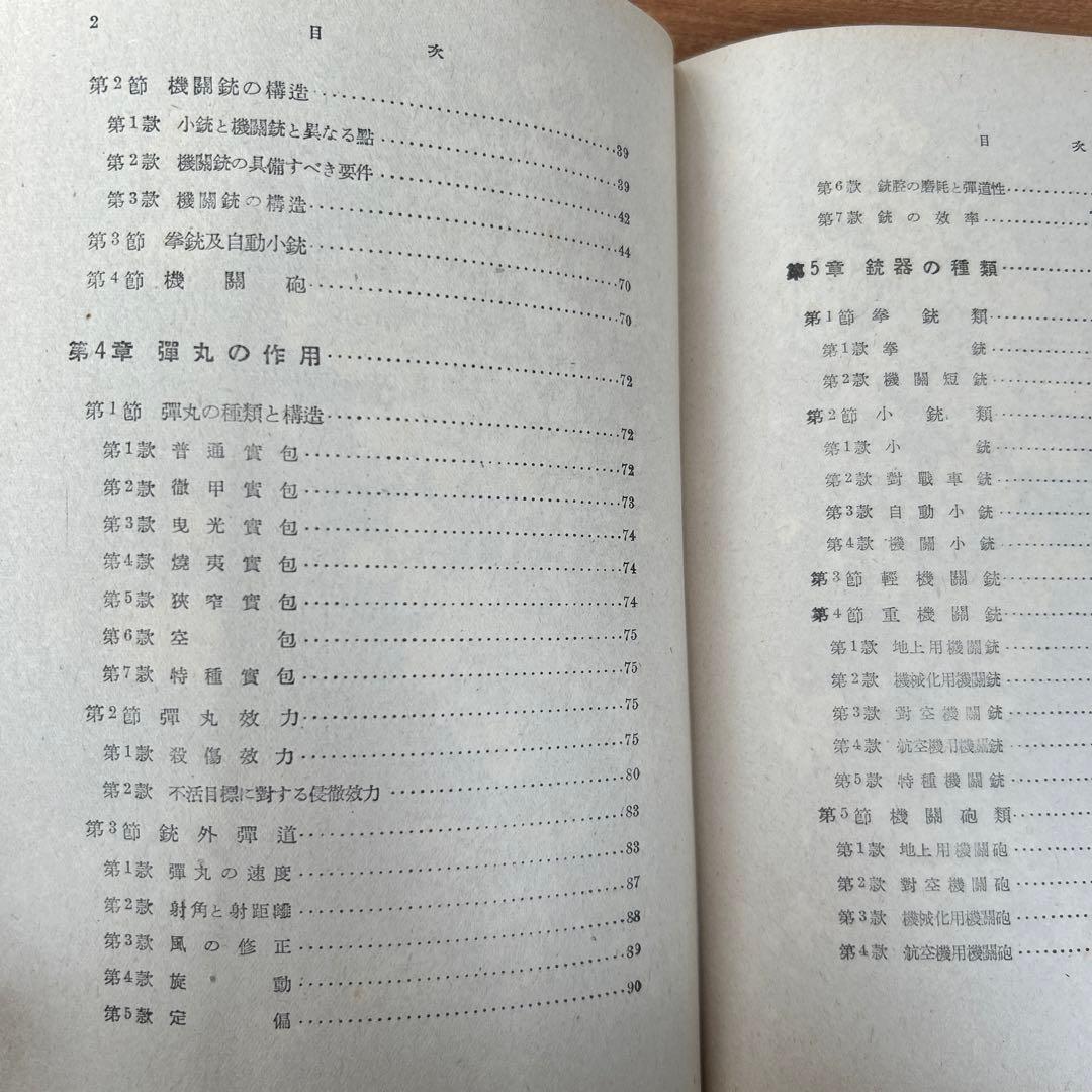 昭和18年(初版) 銃器の科学　陸軍大佐 銅金義一著　山海堂出版部