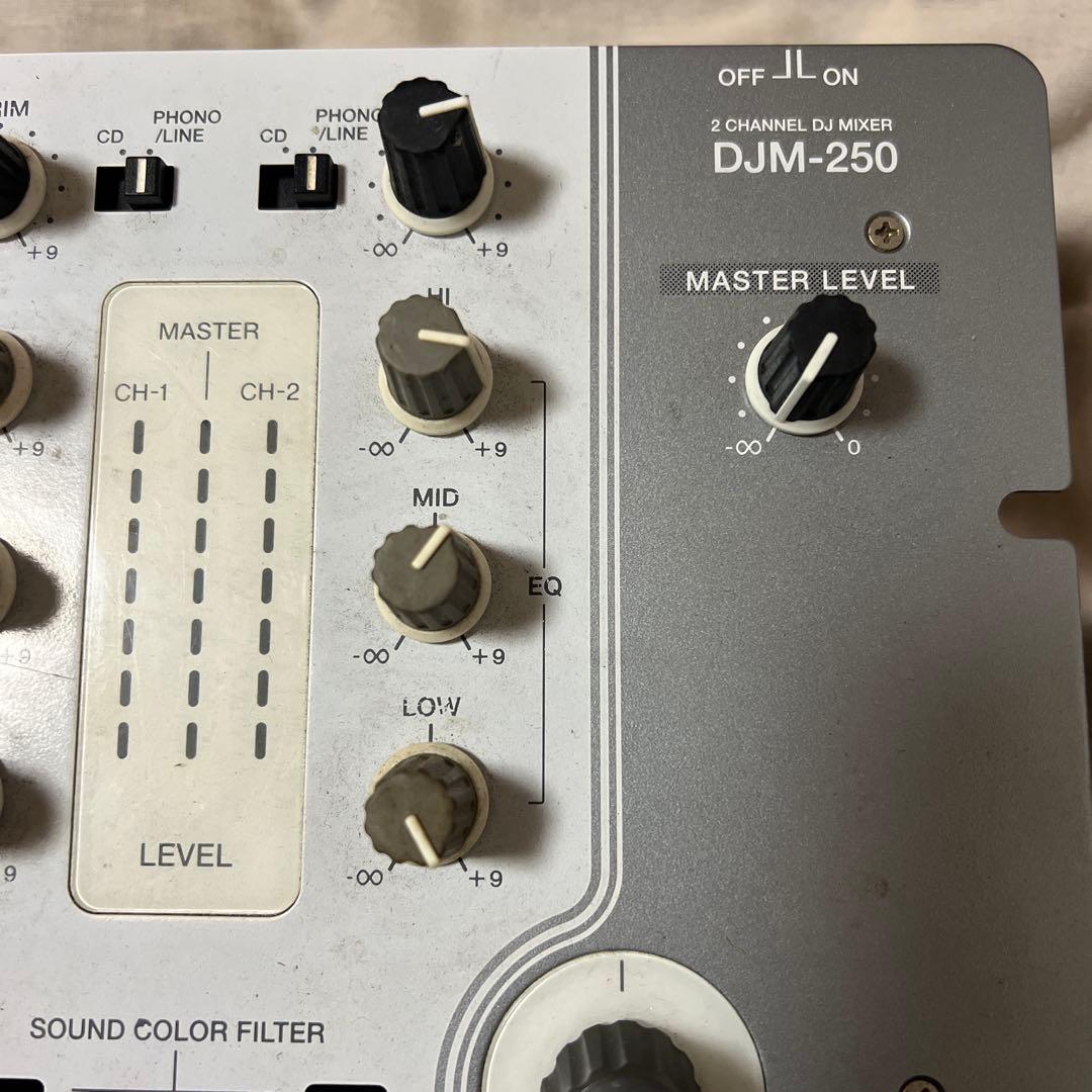廃盤　Pioneer DJM-250 2チャンネルDJミキサー