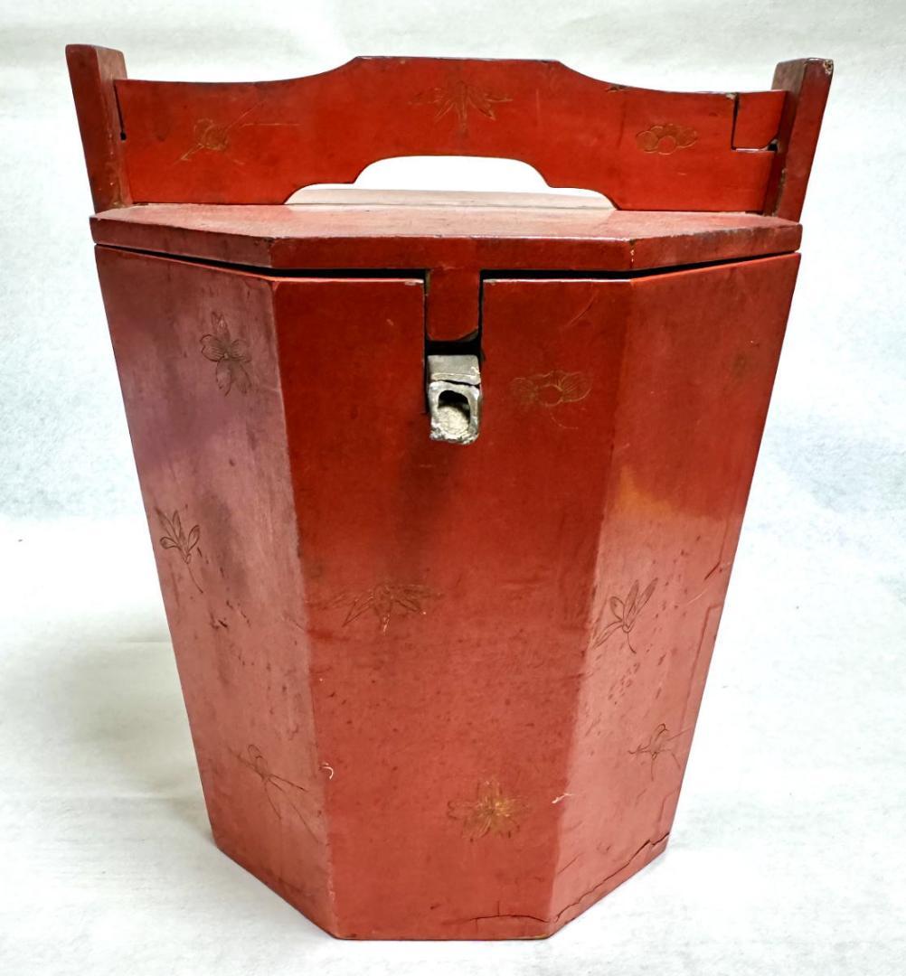 古琉球王国 朱塗沈金湯庫 タークー 錫茶壺 水注 茶道具 江戸 WWST001