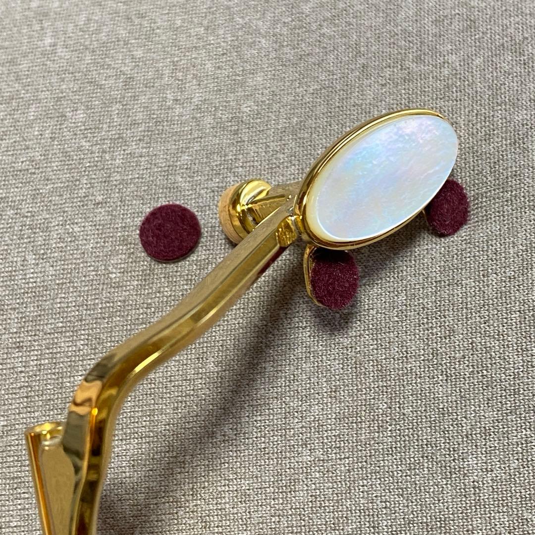 ヤマハYTS-62などテナーサックス用G#レバー指貝（キーパール）付き