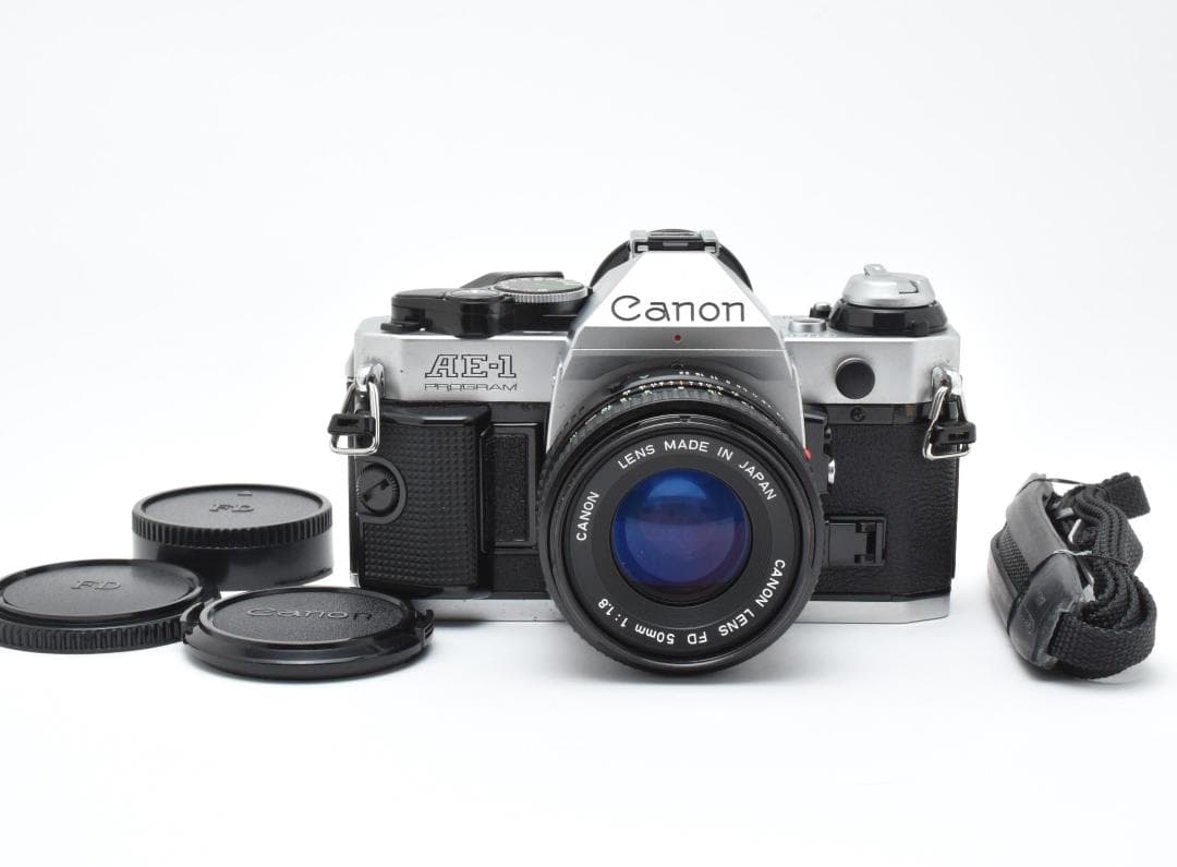 キャノン Canon AE-1 PROGRAM　NFD 50/1.8　動作確認済