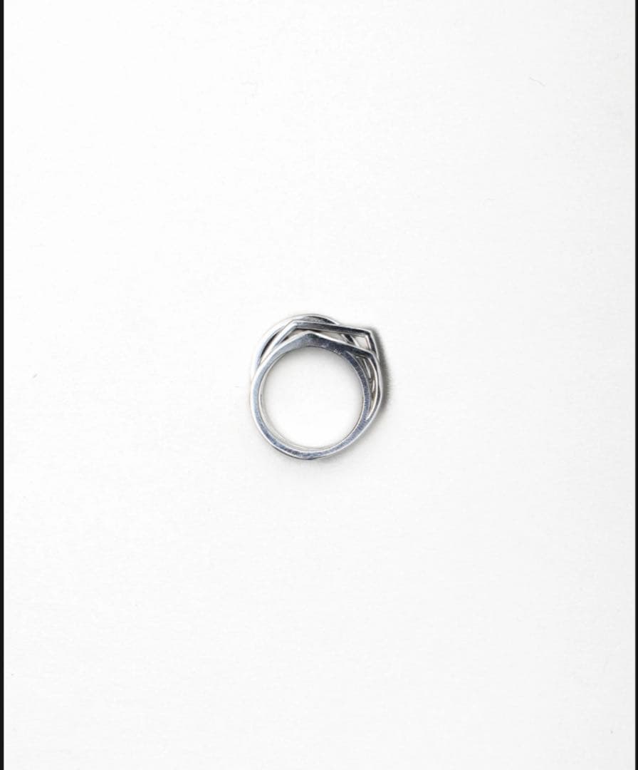 【3点】SLIDE.SLANT.ROUND 2D LAYER RING 11号