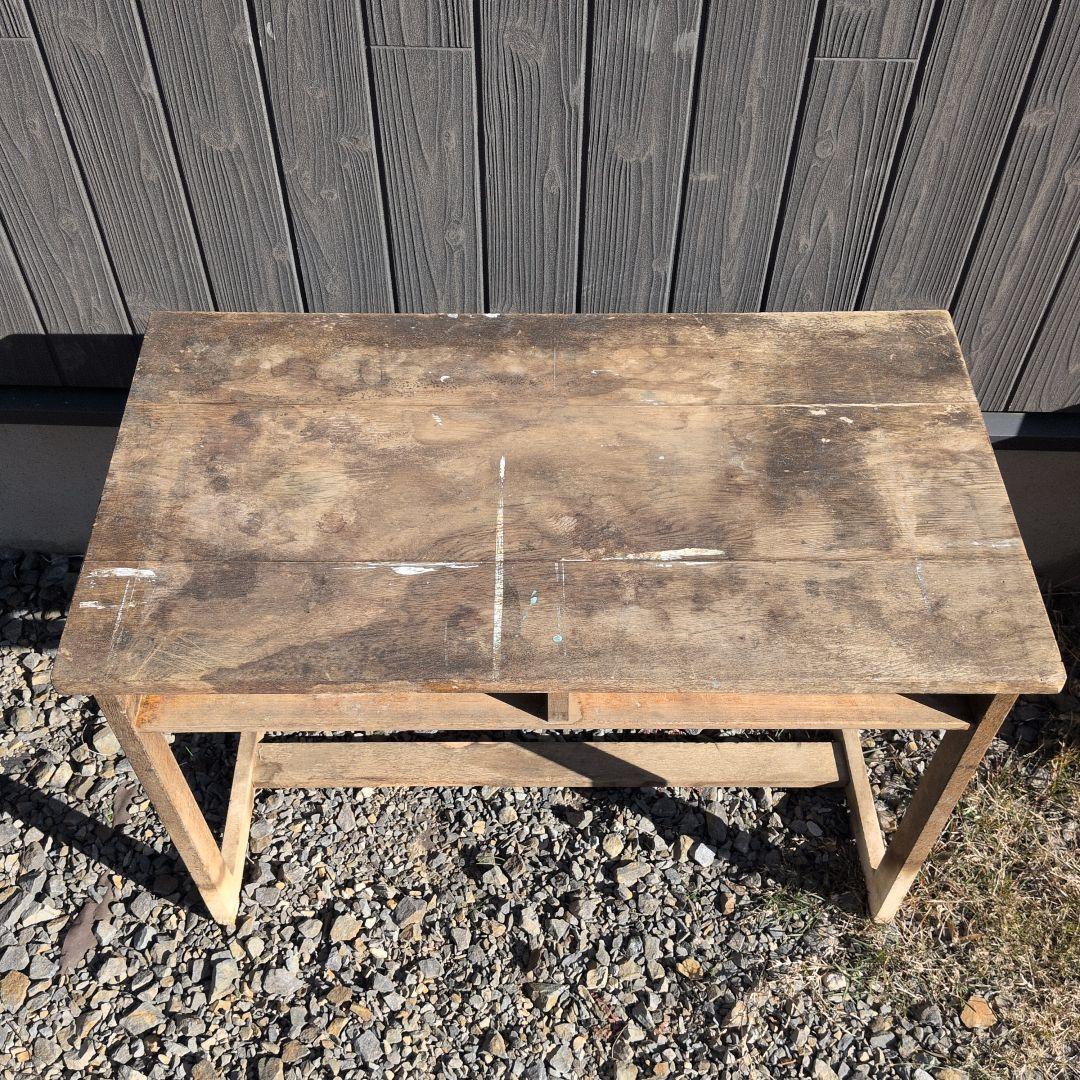 木製 文机 引き出し レトロ家具 アンティーク 学習机