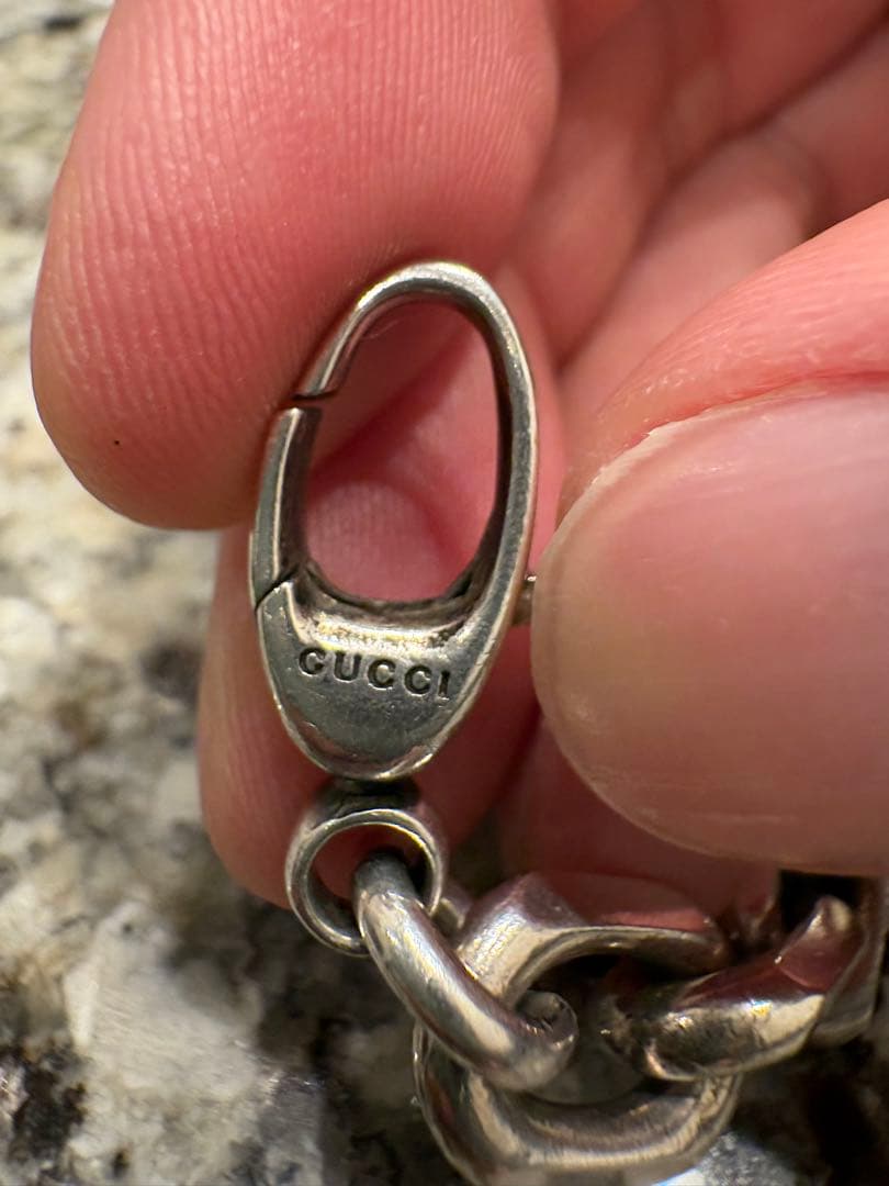 【GUCCI】インターロッキングG　チェーンブレスレット