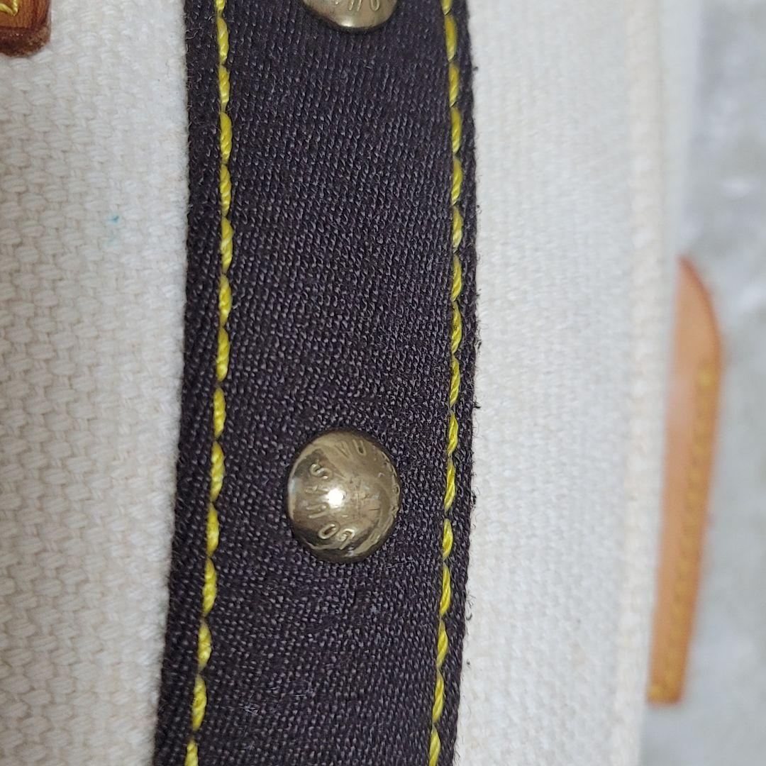 ルイヴィトン アンティグア カバ PM ハンドバッグ ホワイト ブラウン