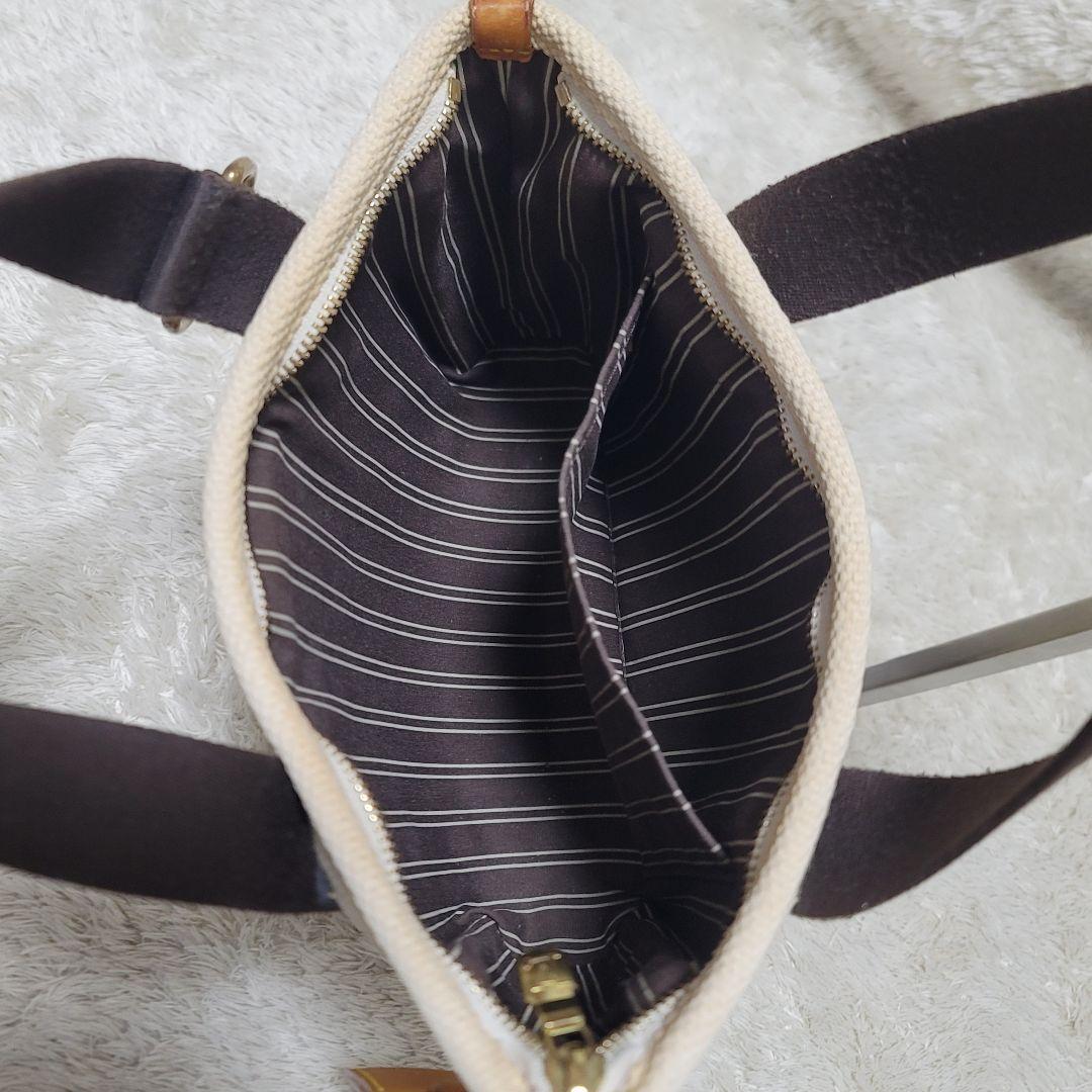 ルイヴィトン アンティグア カバ PM ハンドバッグ ホワイト ブラウン