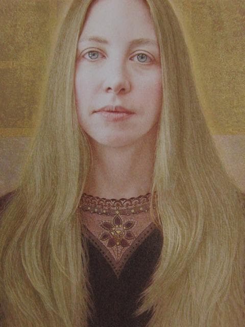 小川泰弘、【内なる光】、希少な限定額装用画集画、新品高級額 額装付