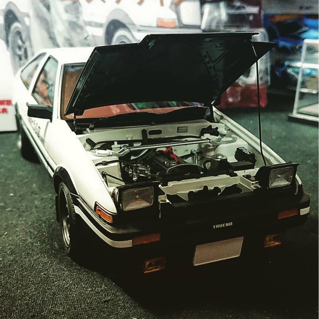 魔*神様 オートアート1/18　スプリンター トレノ プロジェクトD　ファイナル