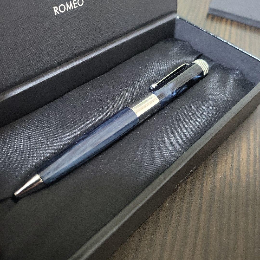 ROMEO ボールペン イタリアンブルー　箱付き
