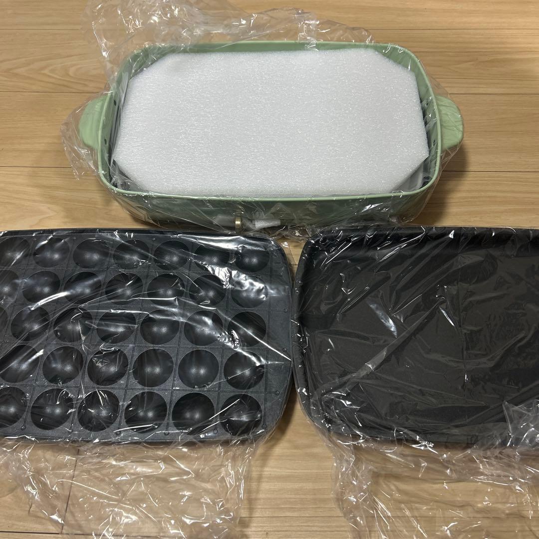 BRUNO新品未使用ホットプレートグランデサイズ　ペールグリーン