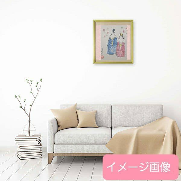 値下げ❗北大路魯山人　肉筆　色紙　上巳節句（雛祭り）