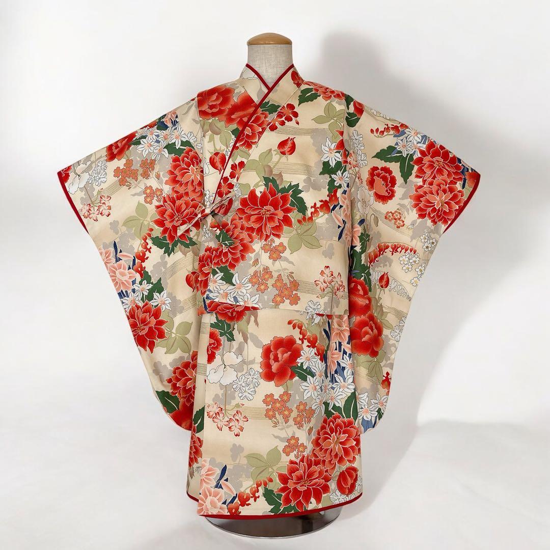 のん木★［おまとめ］二部式着物 + 羽織袴3点セットꕤハンドメイドꕤ七五三