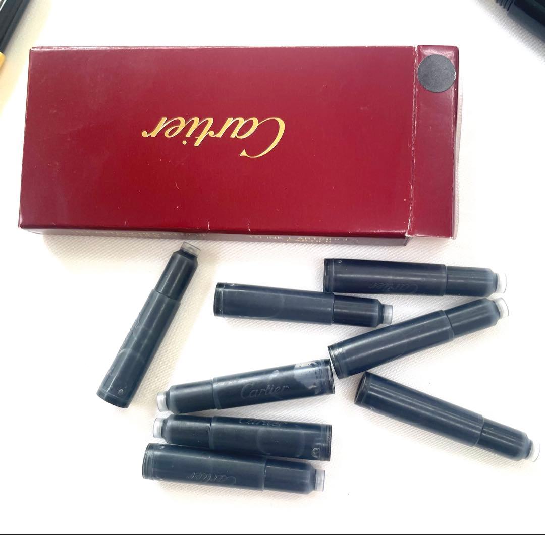 超美品　カルティエ 万年筆 ブラック ペン先 18K Au750