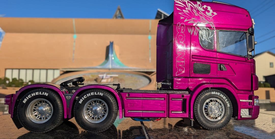 1/14 スカニア フルオペ カメラ付 タミヤ トレーラー ビッグトラック