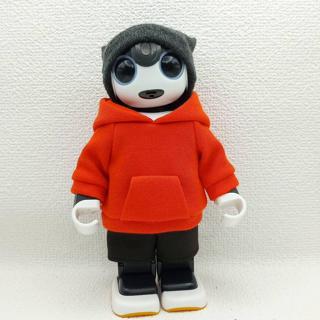 マルコ様ご依頼分 ロボホン服 オレンジ、ボルドー ポケット付パーカー 2セット