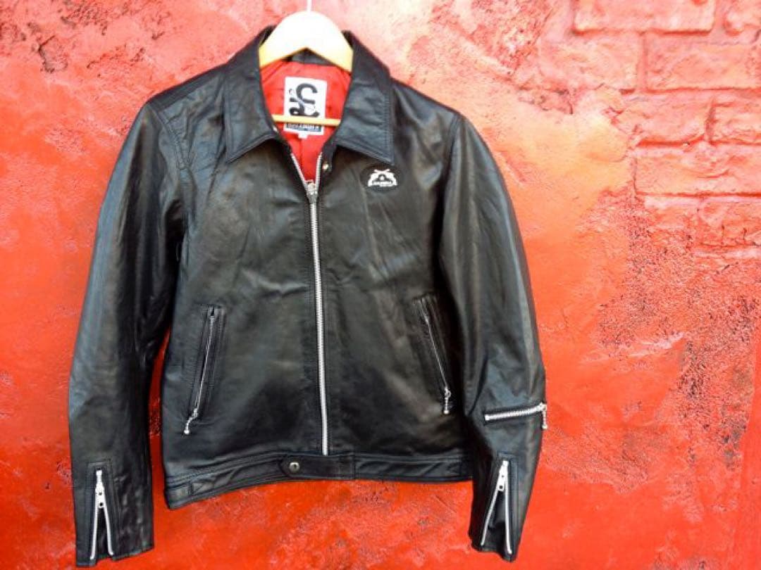 RALEIGH 666 ルイスレザー　シングルライダース XS