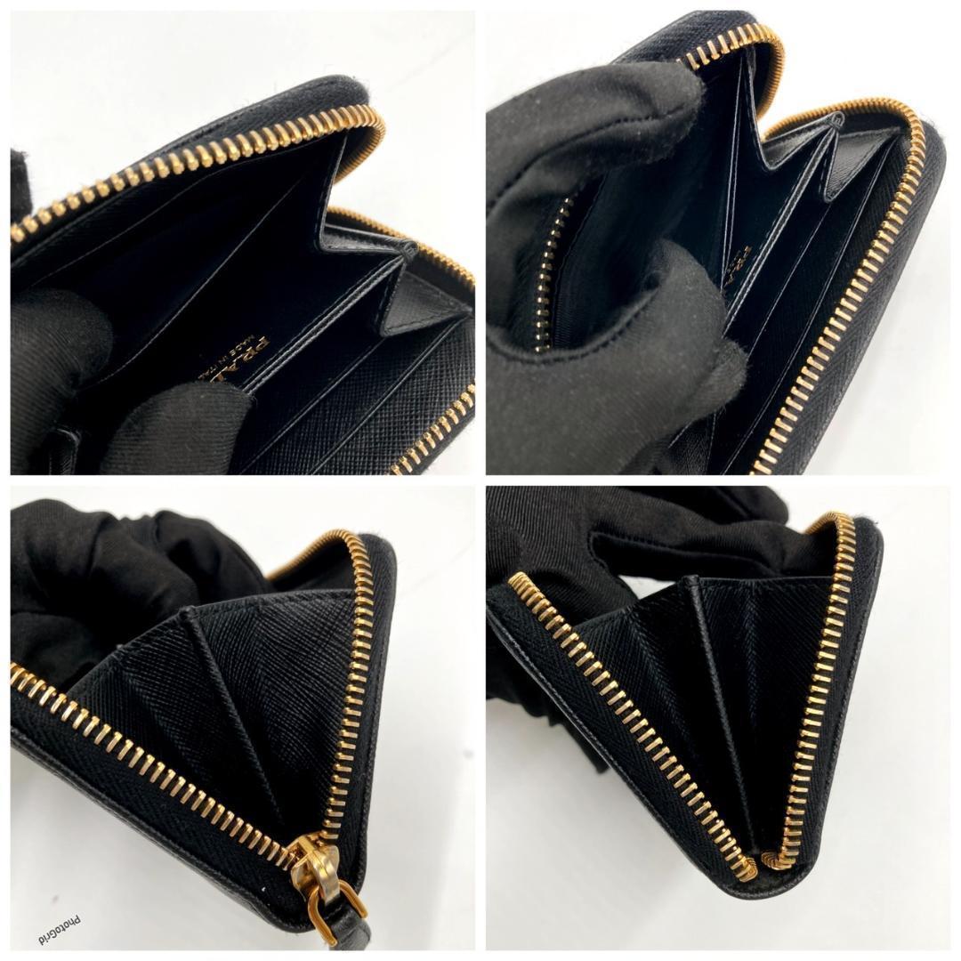 PRADA プラダ　ケース ラウンドジップ サフィアーノ　✴︎①