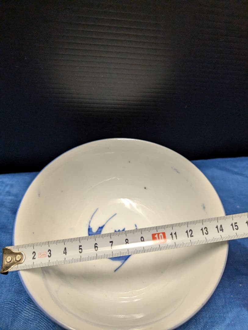 中国景徳鎮染付、魚文器