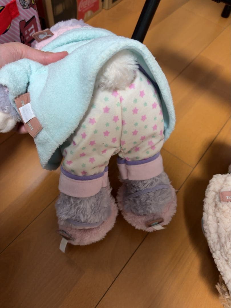 ダッフィーステラルー マスコット オータムスリープオーバーぬいぐるみつき