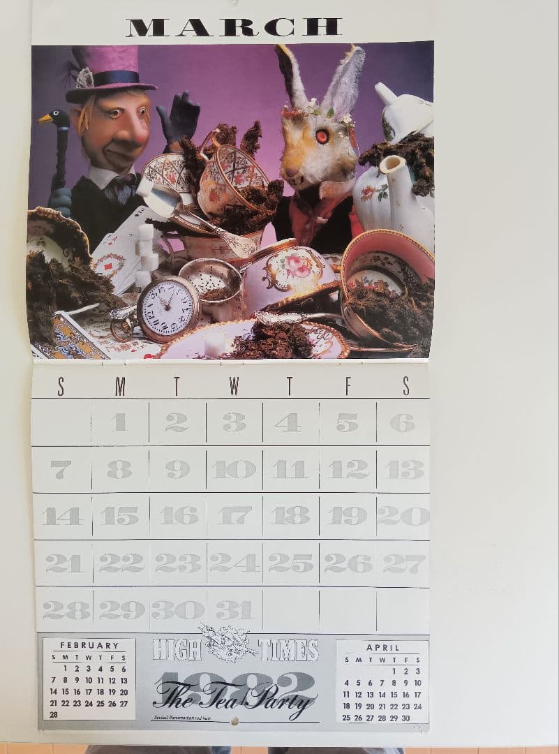 80s/VINTAGE/82年−HIGHT−TIMES/CALENDAR。