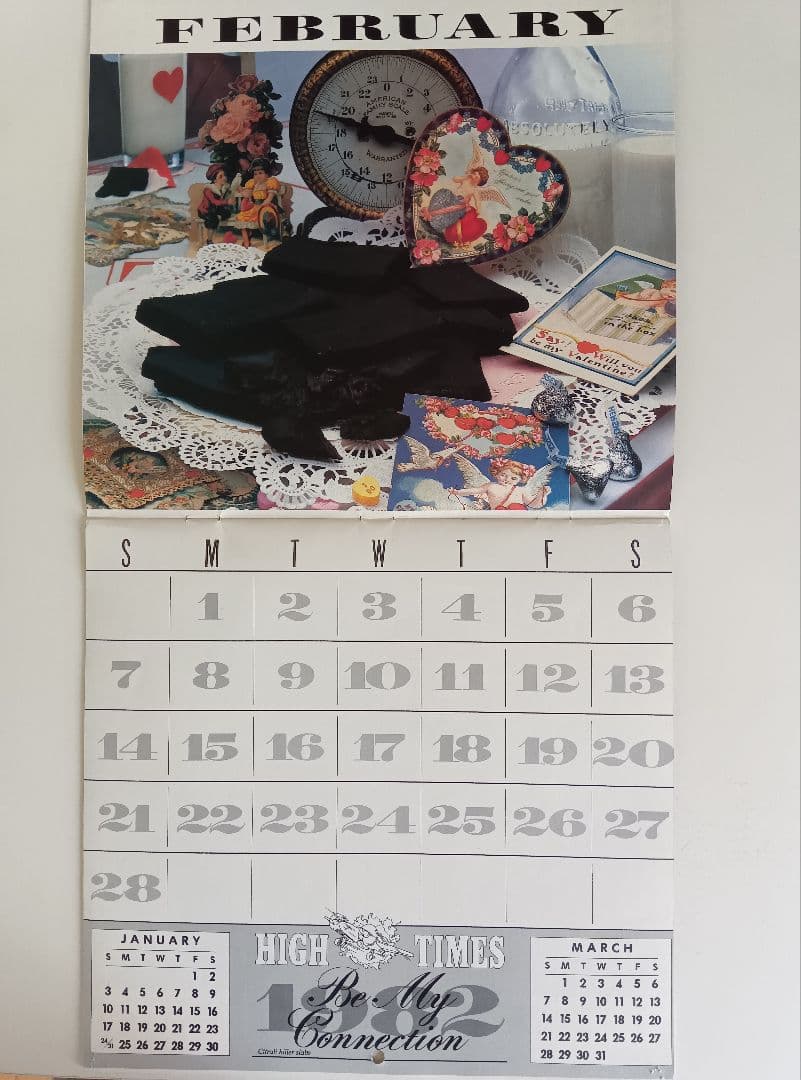 80s/VINTAGE/82年−HIGHT−TIMES/CALENDAR。