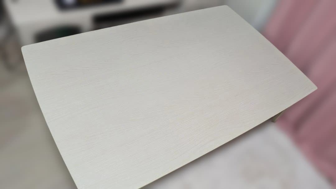 【ニトリ】ホワイト木製 長方形 大型 こたつテーブル