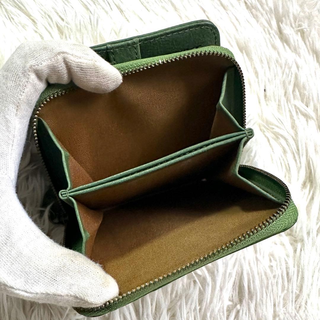 未使用品✨Dakota ダコタ アニマーレ 動物 二つ折り財布 グリーン