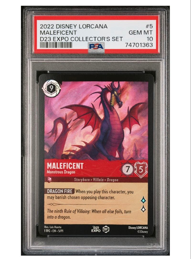 PSA10 マレフィセントドラゴン　ロルカナ　プロモ
