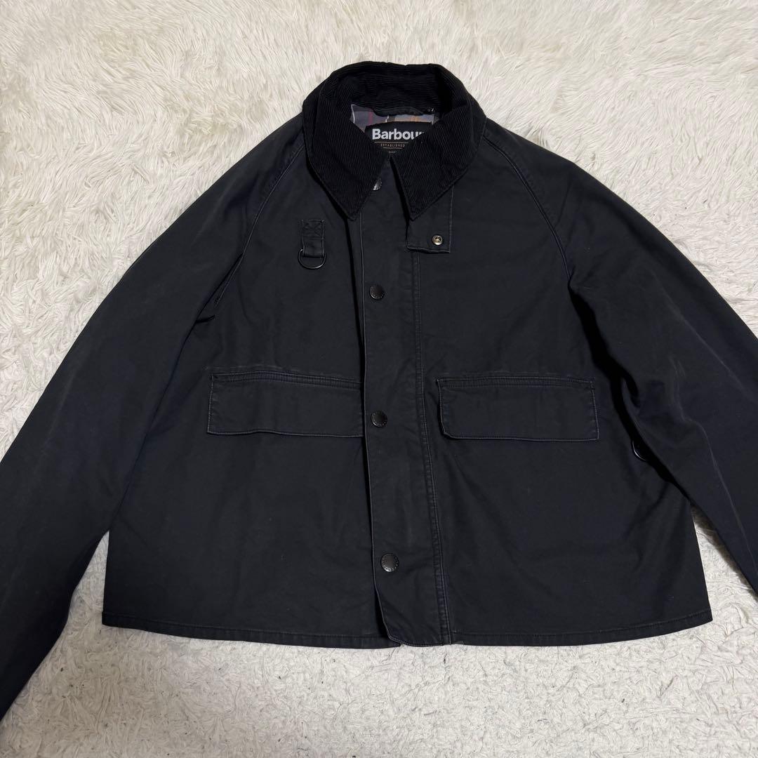 25年製極美品　バブアー　スペイ　ウォッシュド加工　ハンティングジャケット　黒